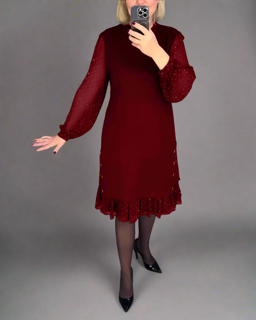 Swenthilda | Elegant Autumn Dress with Figure-Flattering Cut