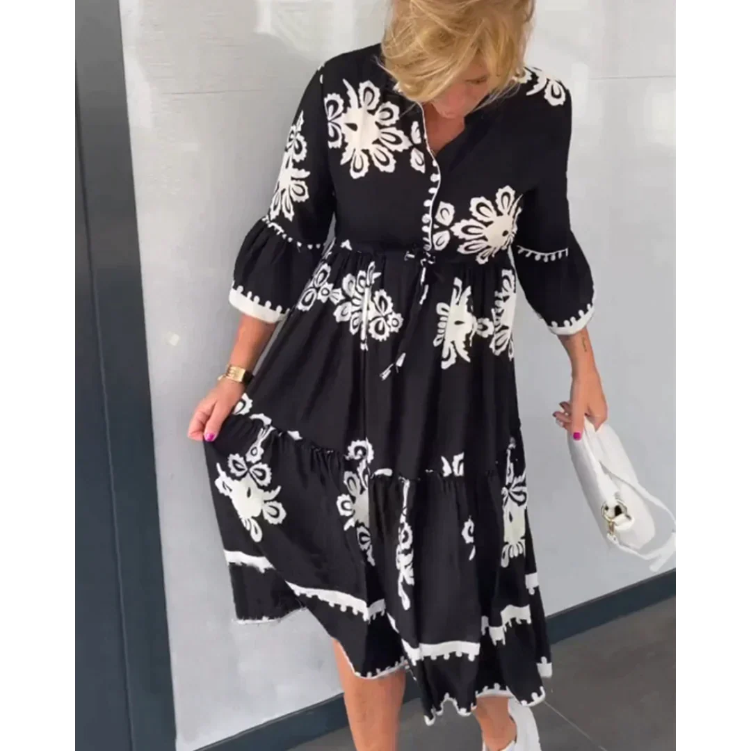 Iza - Fluid Dress for Women Timeless Elegance