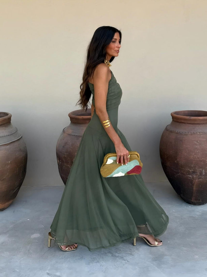 Camila | Elegant Mesh Maxi Dress