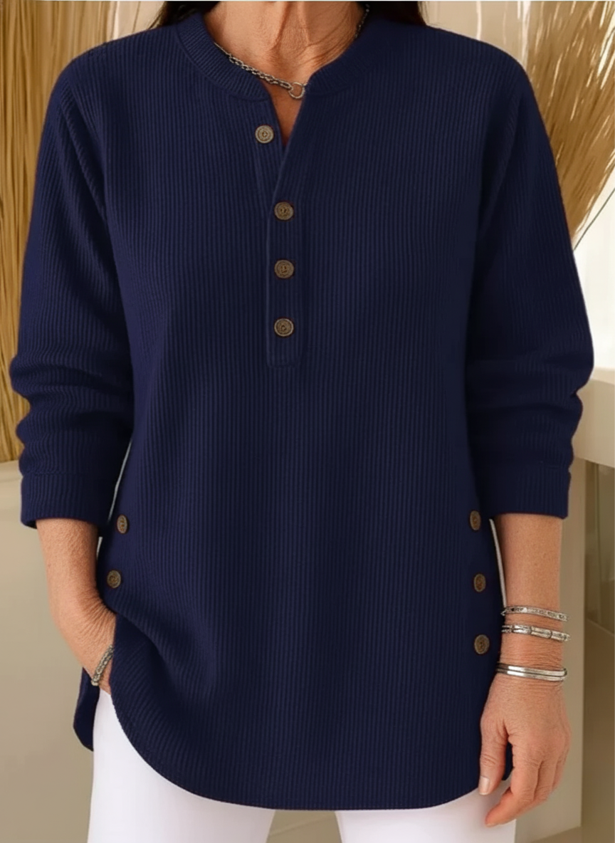Amelie™ | Stylish Casual Henley Top