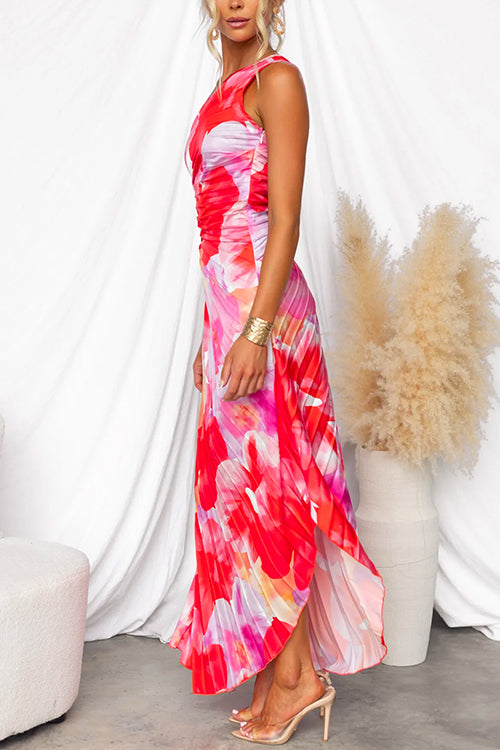 Yanira™ | One-Shoulder Pleated Dress