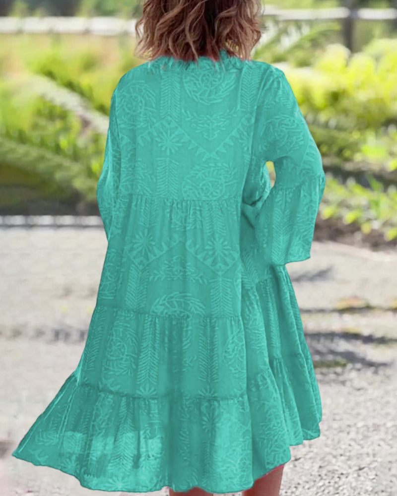 Claire | Women’s Boho Loose Fit Midi Dress