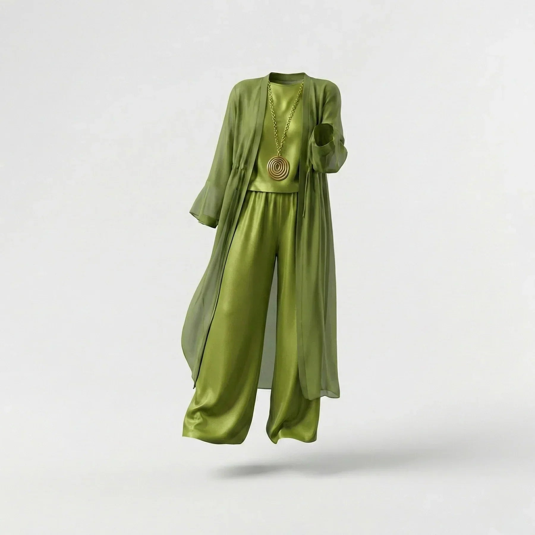Elvira | Relaxed Drapey Tunic and Wide Leg Pants Set