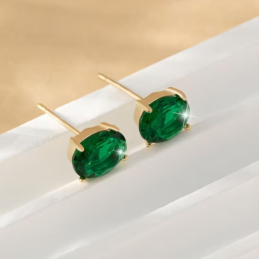 Gleam Oval Earrings