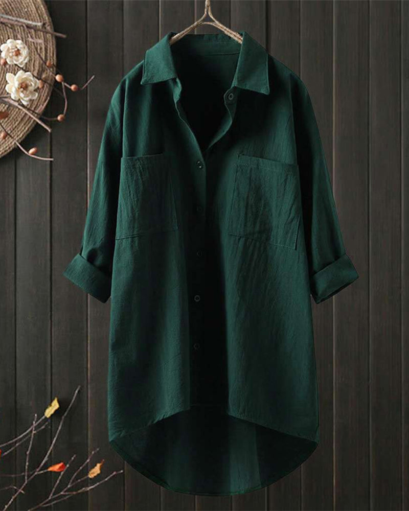 Olivia™ | Loose Comfy Solid Colour Blouse