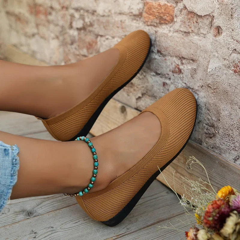 GRACE – COMFY KNIT BALLET FLATS