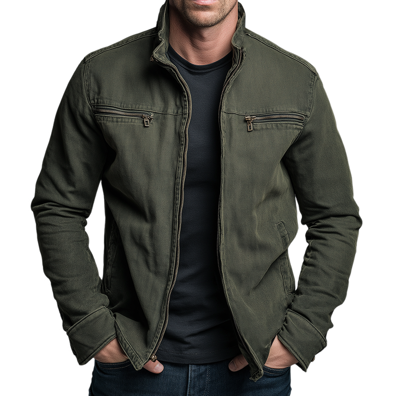 Gertrud™ | Vintage Cotton Zip Jacket