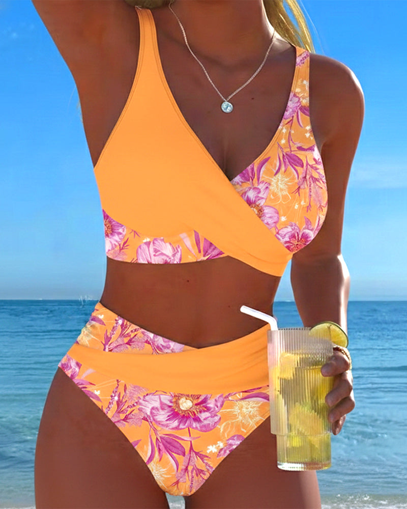 Bikini with Floral Print, Sexy