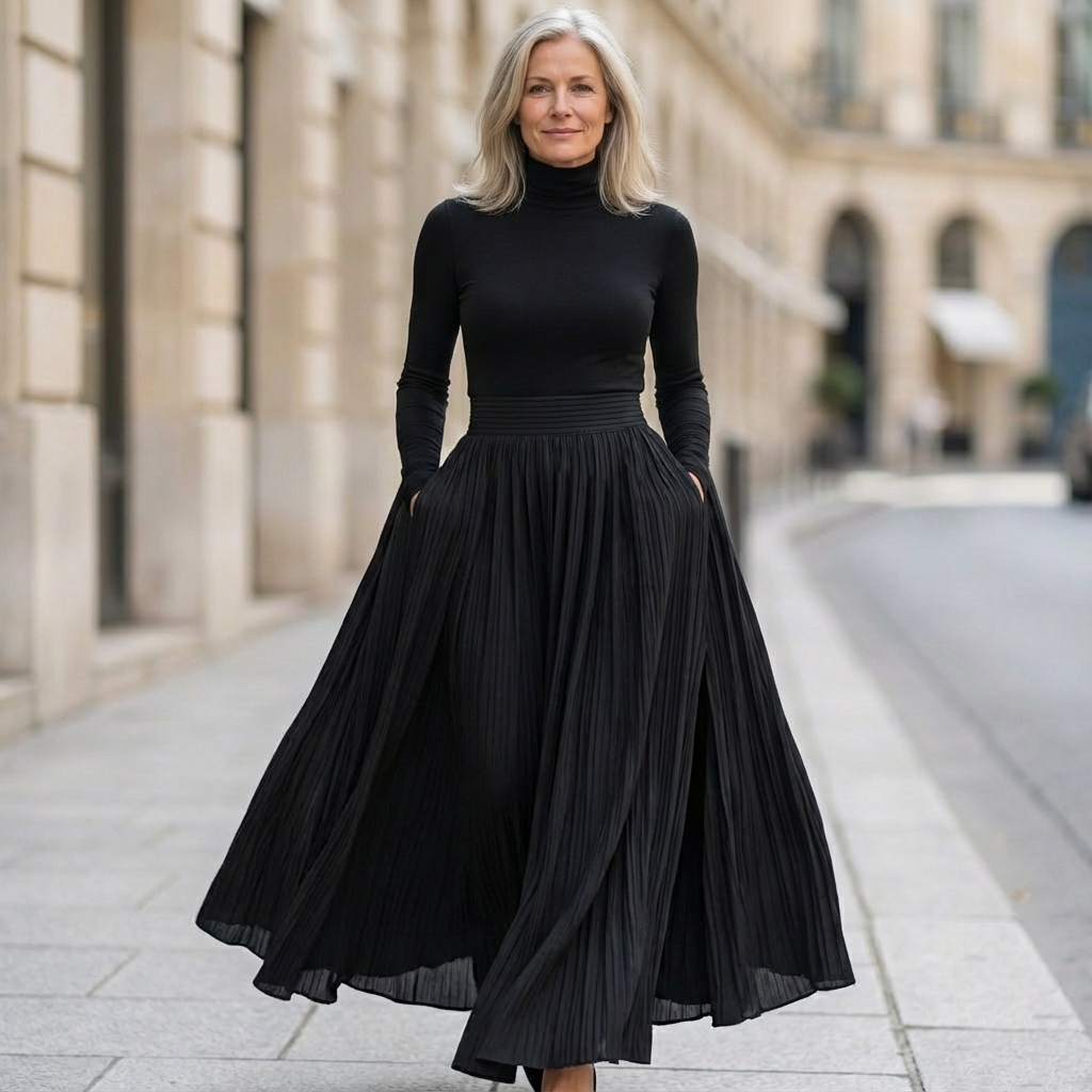 Linara - Women's High Waisted Maxi Skirt