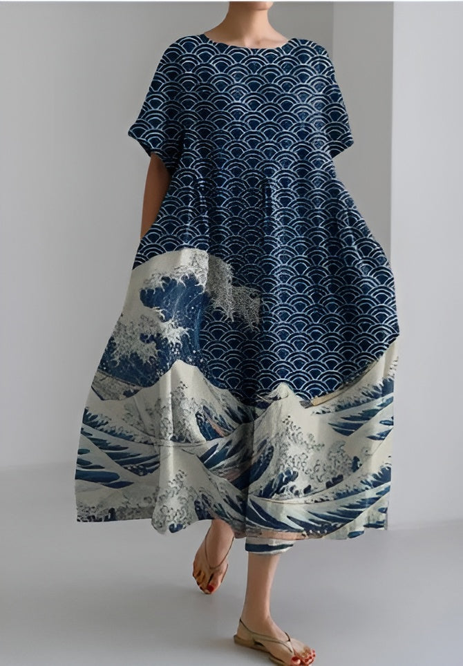 Malla | A feeling of freedom fluttering in summer colors – a 3D-printed dress that moves with you