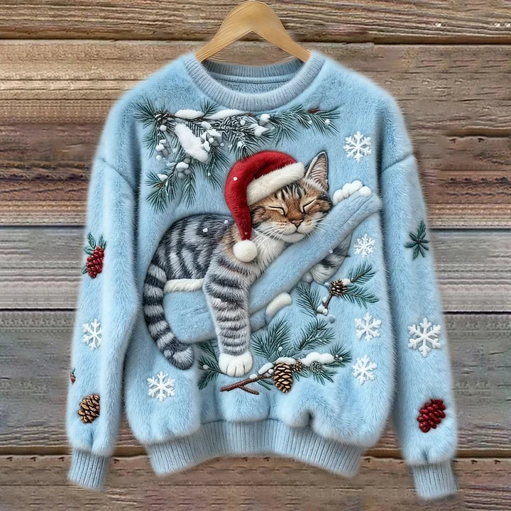 Zerena™ | Winter Christmas Cat Sweater