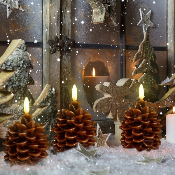 Lunacone - Flameless Pinecone Candle Light