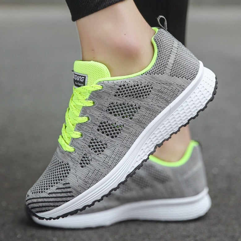 Anna | Womens Lace Up Casual Walking Sneakers