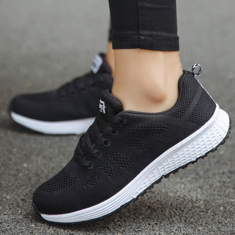Anna | Womens Lace Up Casual Walking Sneakers