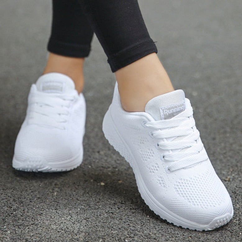 Anna | Womens Lace Up Casual Walking Sneakers