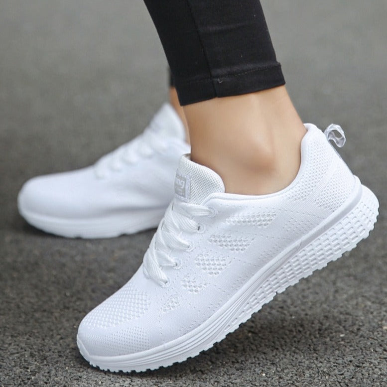 Anna | Womens Lace Up Casual Walking Sneakers