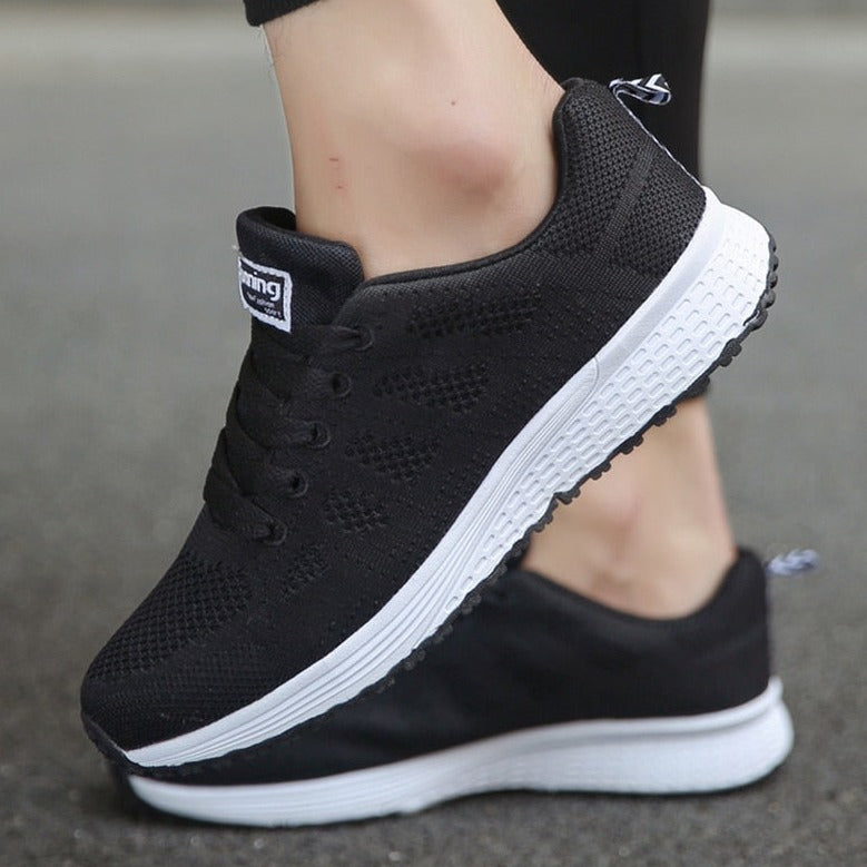 Anna | Womens Lace Up Casual Walking Sneakers