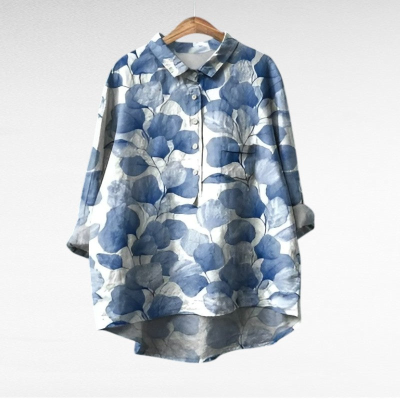 Kamil | Elegant Summer Linen Blouse