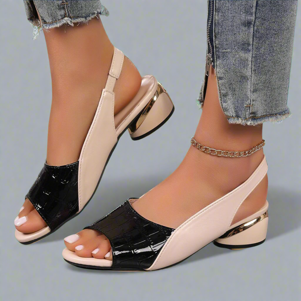 Margund | Comfortable sandals with a stable heel