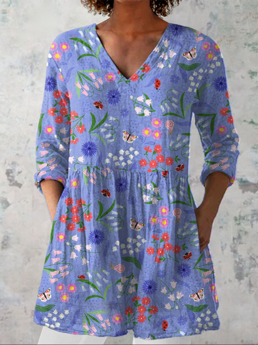 Aileen | V-Neck Longline Shirt