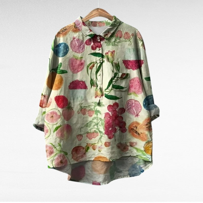 Kamil | Elegant Summer Linen Blouse
