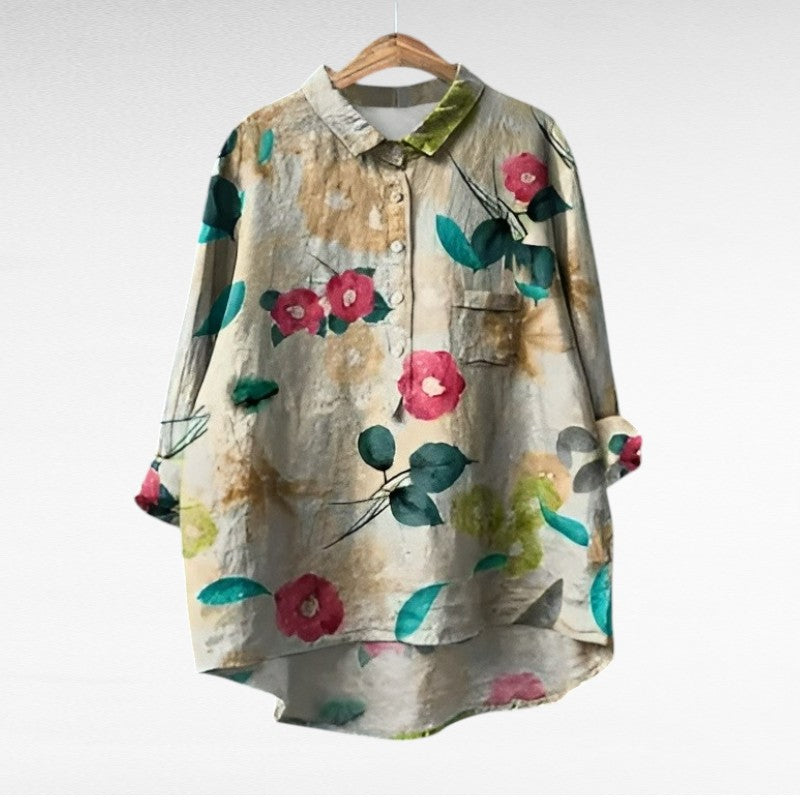Kamil | Elegant Summer Linen Blouse