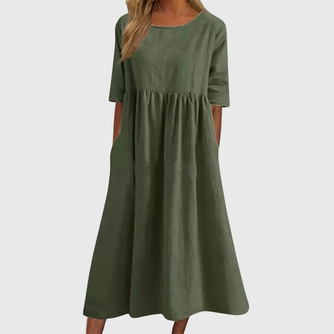 Haisley | Elegant Flowing Midi Dress