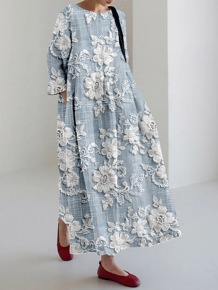 Anovia™ - Graceful Printed Dress