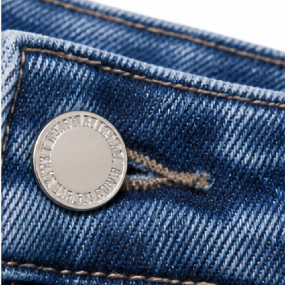 Denvie – Women's High-Waisted Crossover Straight-Leg Jeans