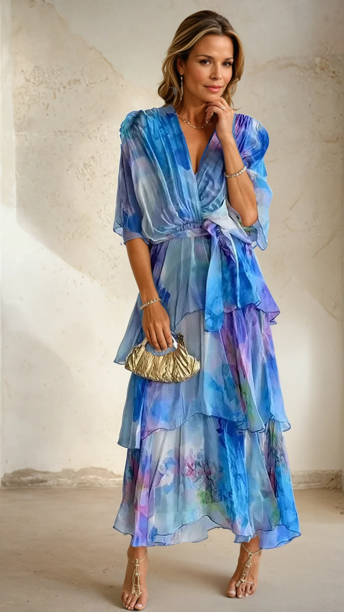 Stella & Grace™ |Layered Floral Sun Dress