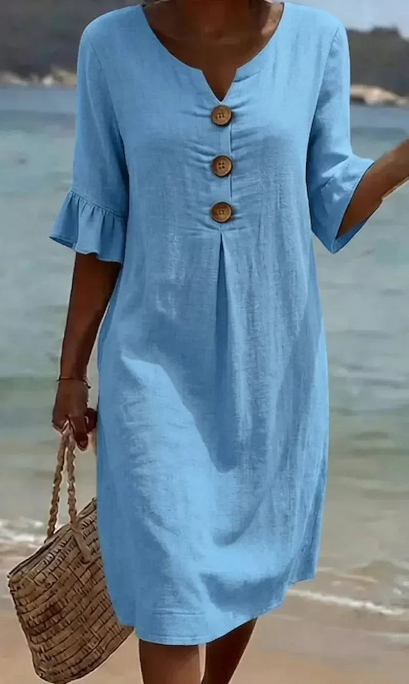 Radmila™ - Textured Long Sleeve Dress