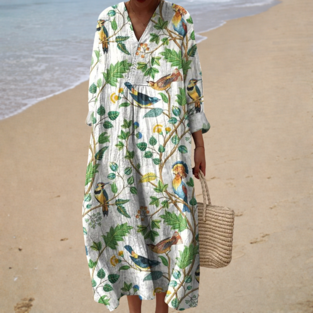 Sylvie | Robe Tropicale Naturelle