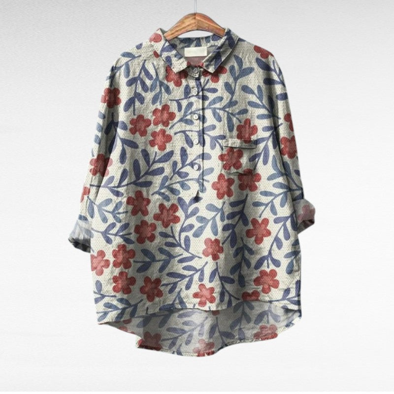 Claire | Elegant Summer Linen Blouse