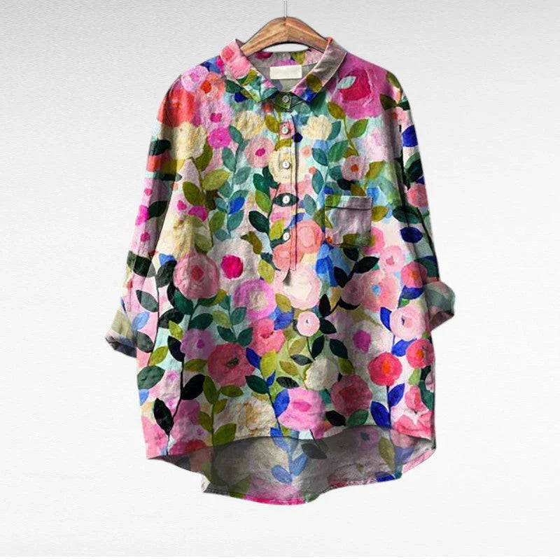 Claire | Elegant Summer Linen Blouse