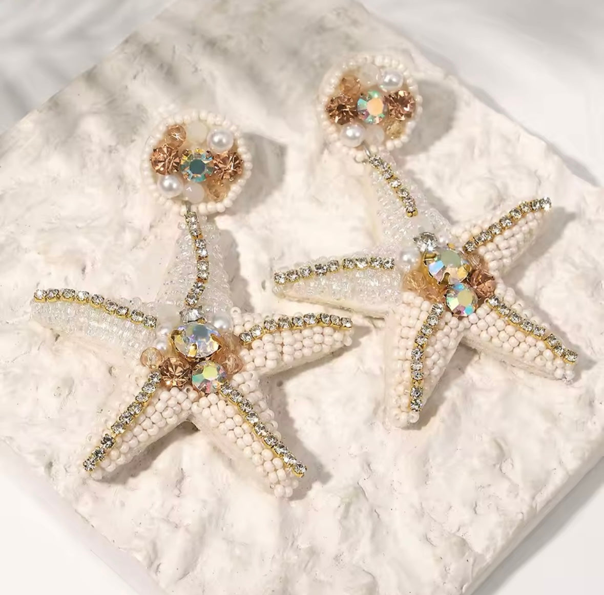 Jane | Starfish Pearl Earrings