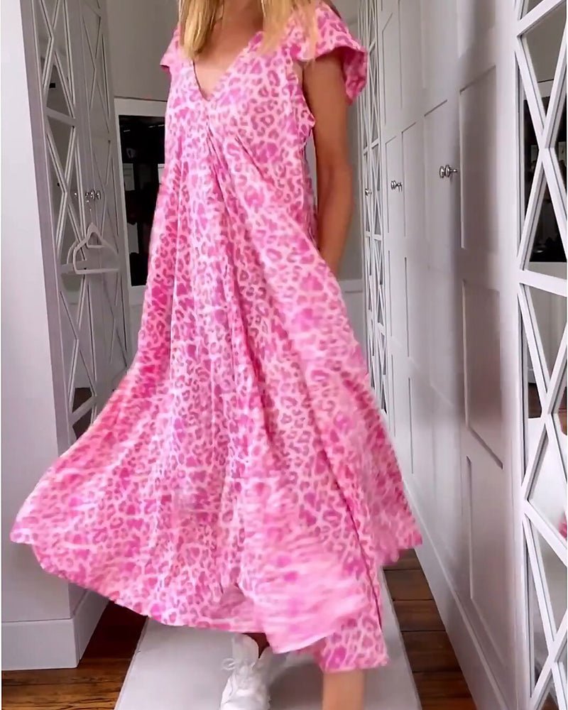 Glaiza | Printed Relaxed Maxi Dress