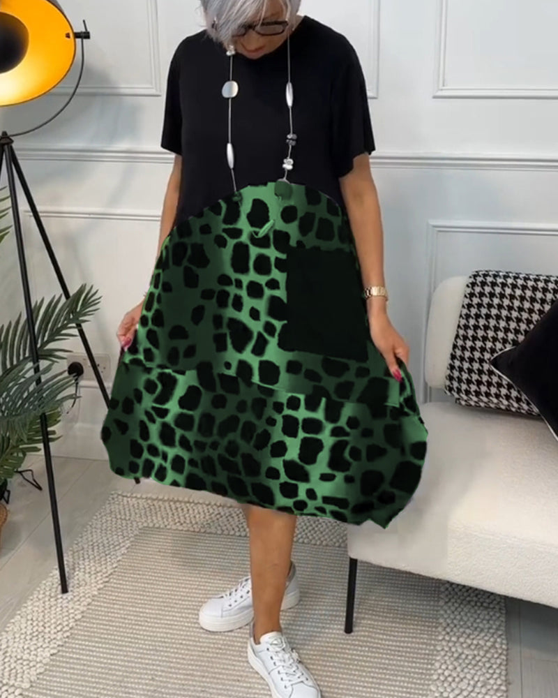 Olivia | Casual Printed Pocket Dress
