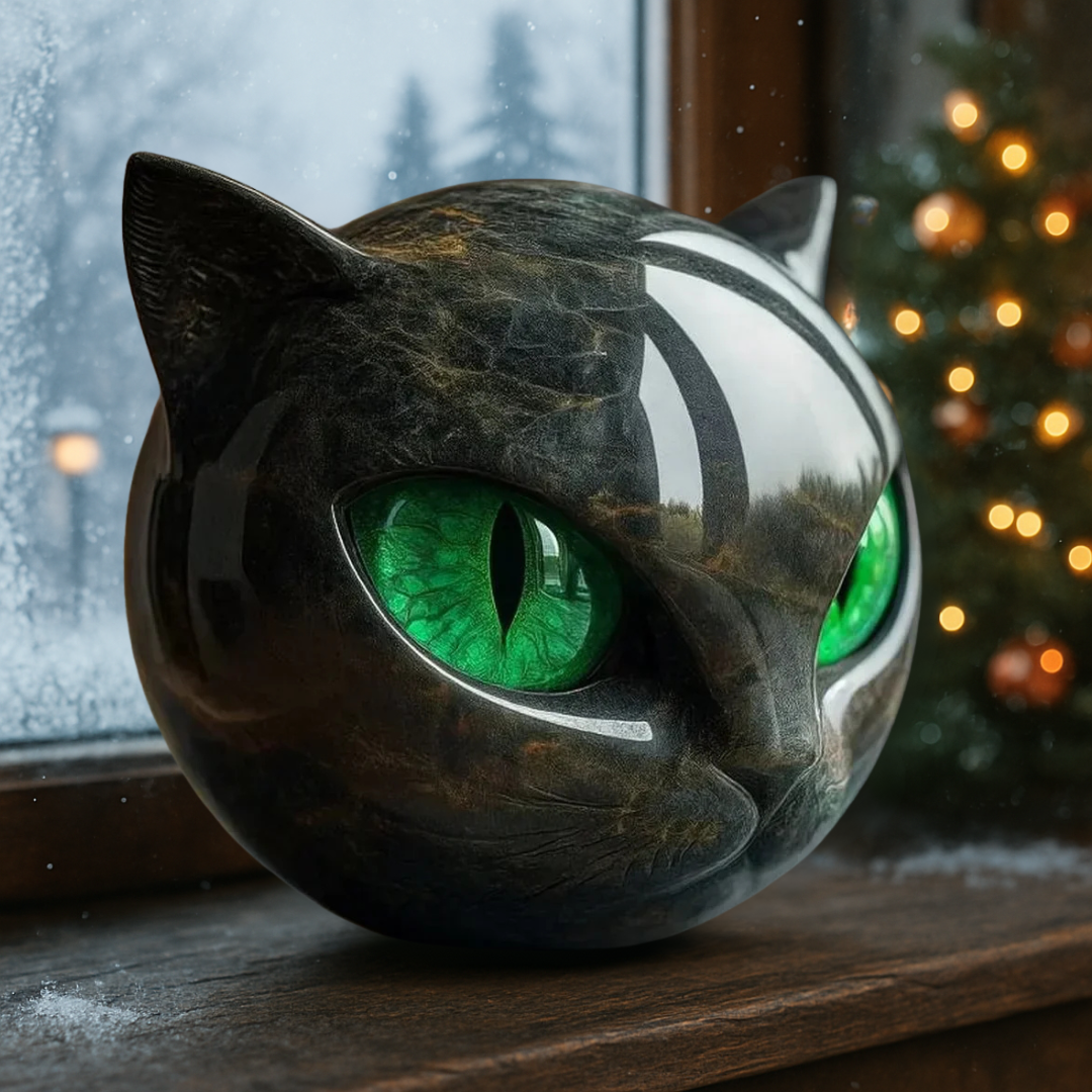 Onyx Cat Sculpture