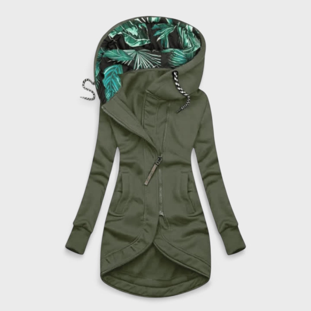 Kristanna - Winter Coat With Asymmetric Zip