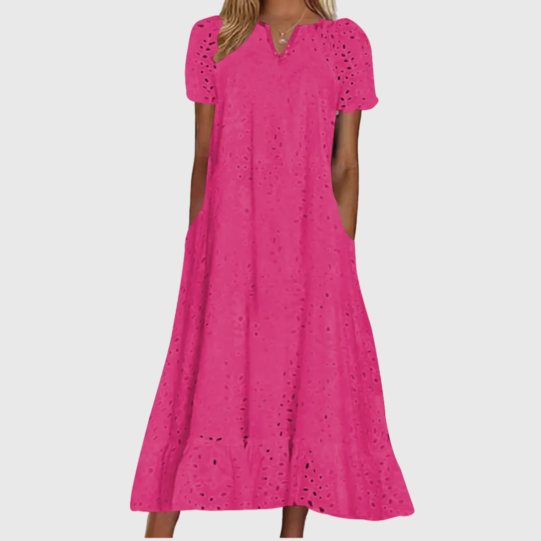 April | Elegant and Flowing Midi Dress
