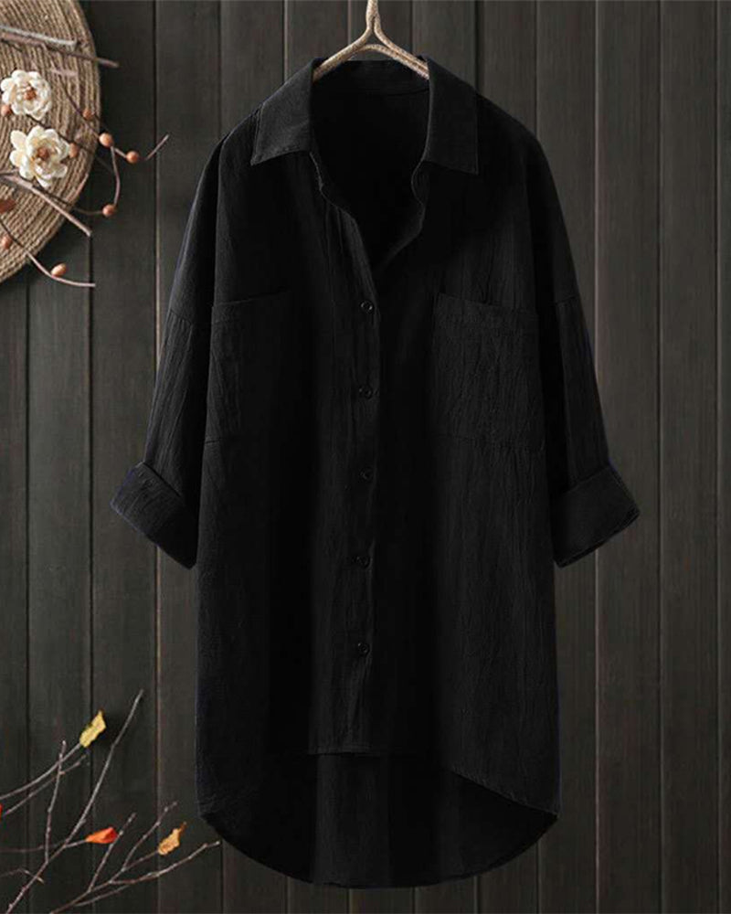 Olivia™ | Loose Comfy Solid Colour Blouse