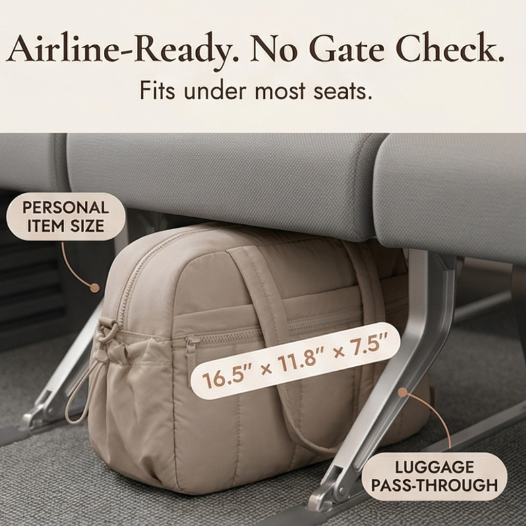 Cloudara - Lightweight Quilted Carry All Tote