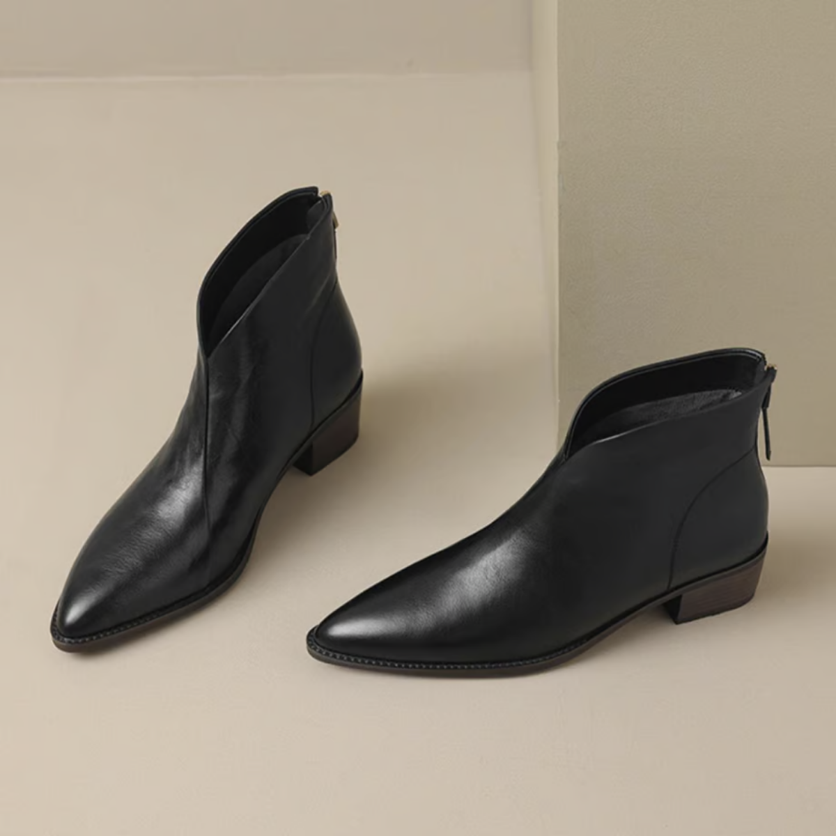 Santino™ | Luxury Ankle Boots with Low Heel