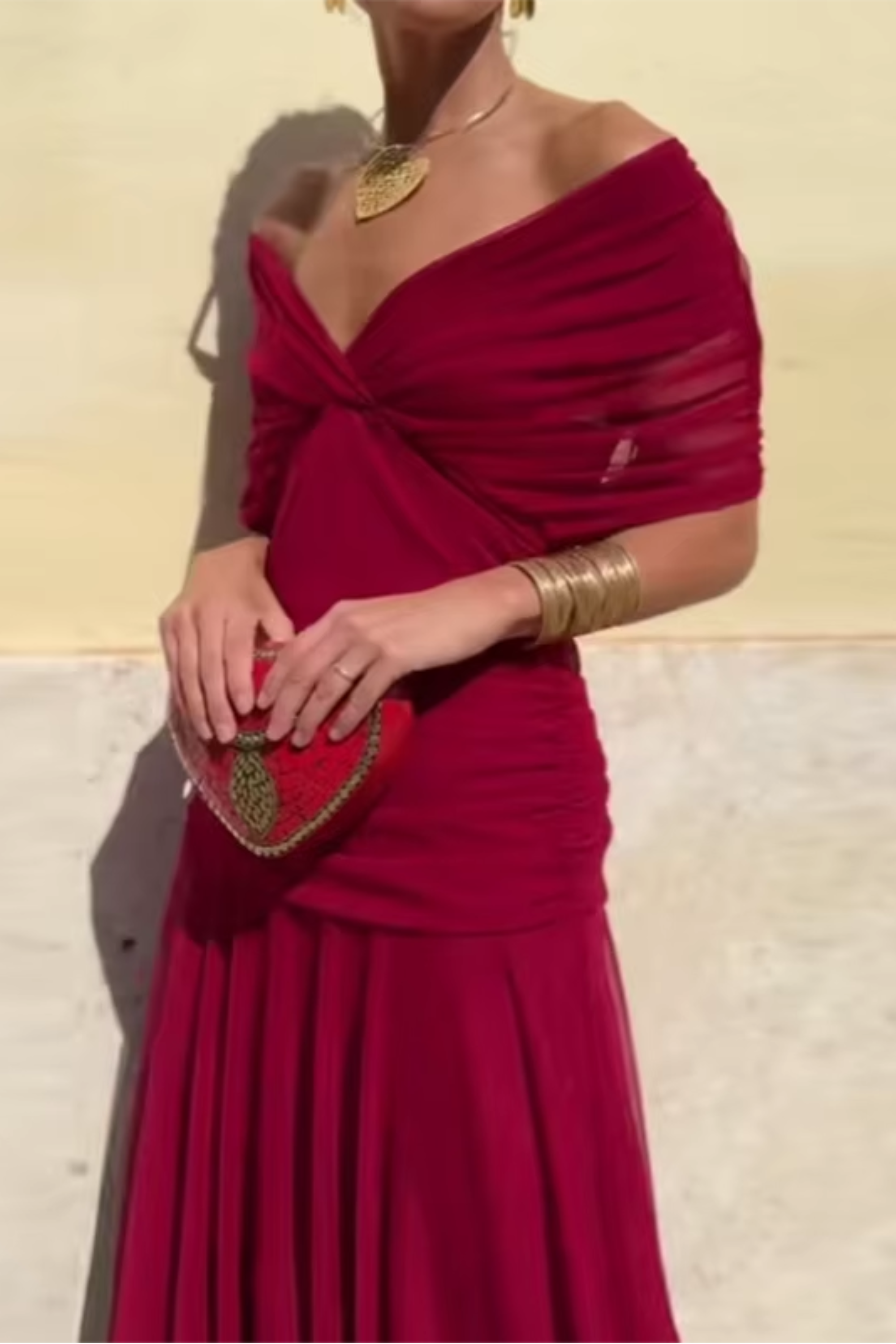 ANA | ELEGANT MAXI PLEAT DRESS