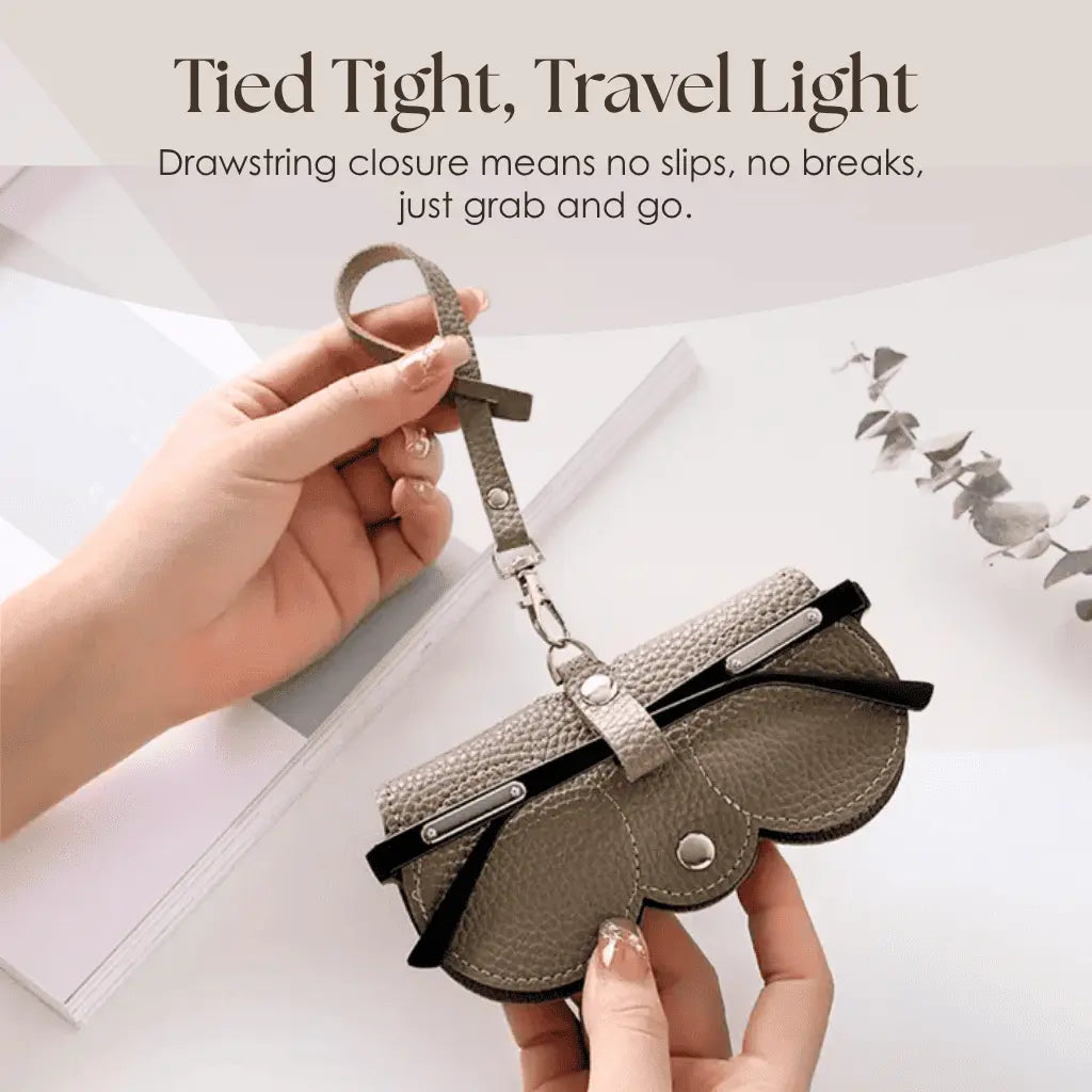 Brandary - Soft PU Leather Sunglasses Pouch