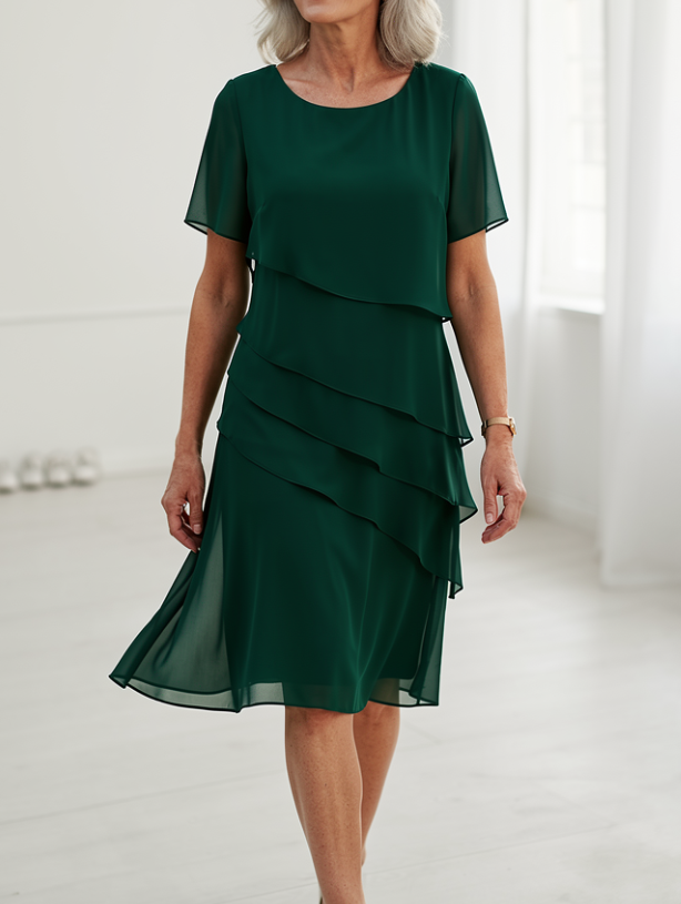 Linda | Elegant Ruffled Comfort Dress