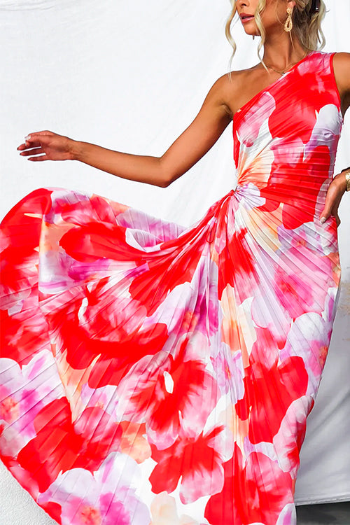 Yanira™ | One-Shoulder Pleated Dress