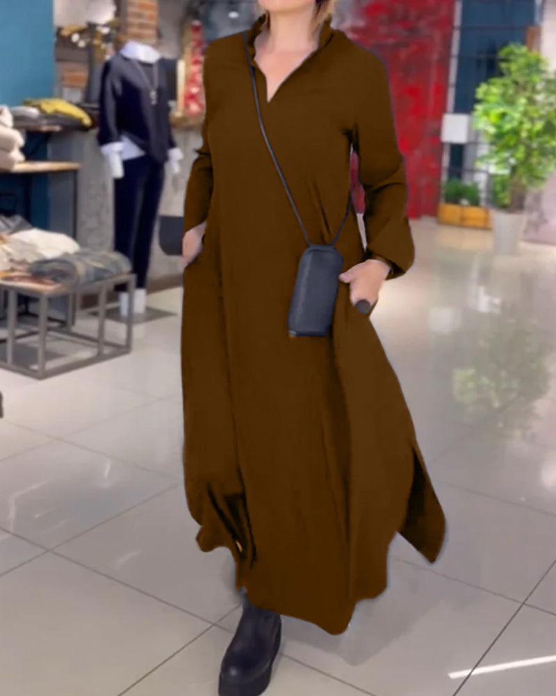Mila | Long Dress with Side Slit