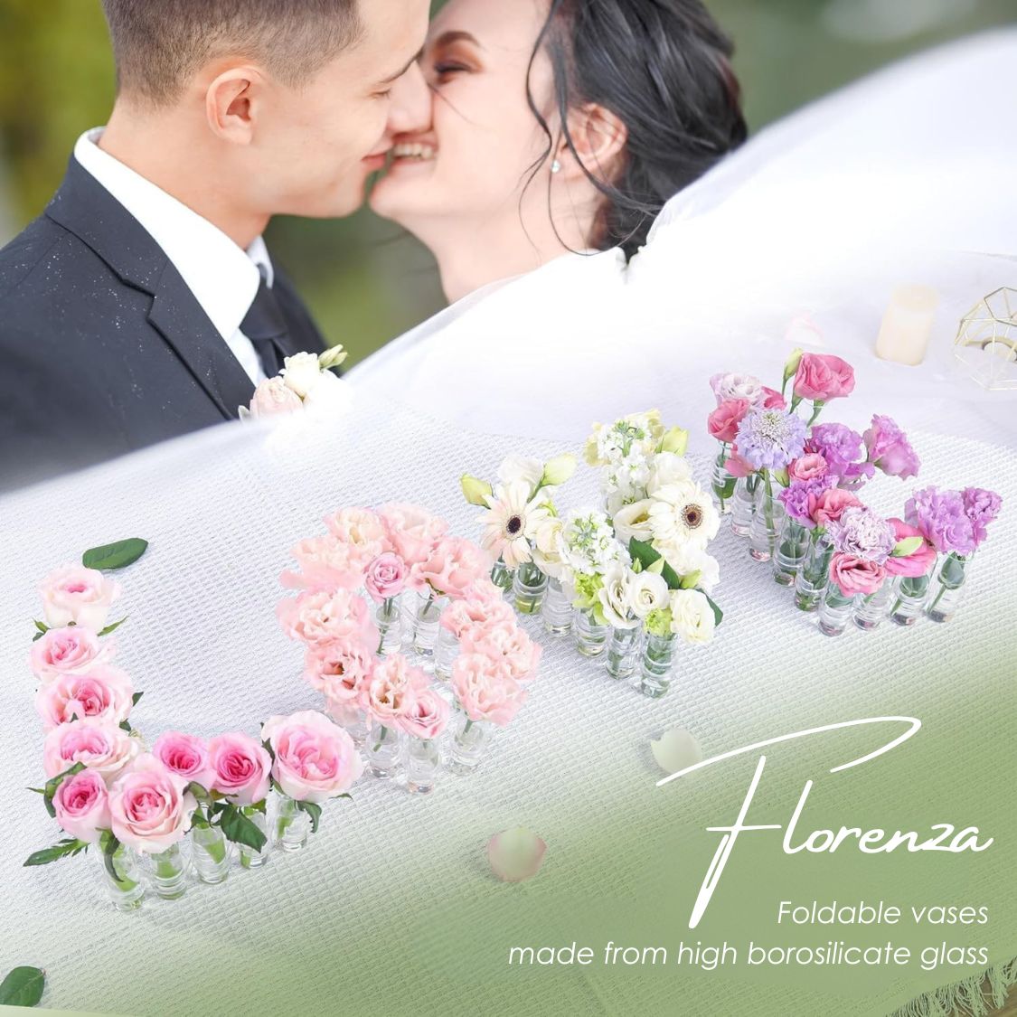 Florenza - Foldable Glass Vase for Bouquet Arrangements