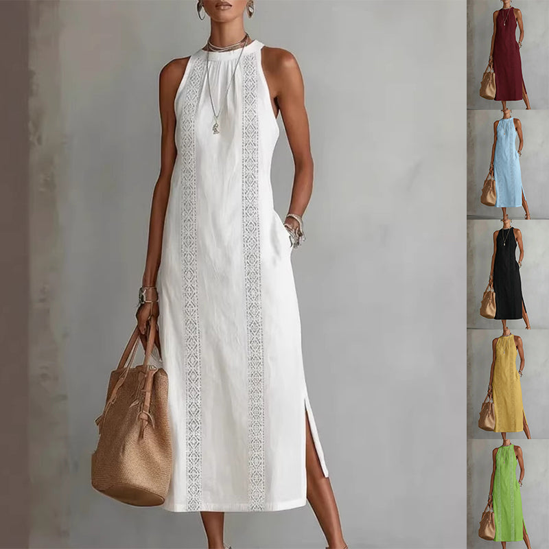 Vittoria Maxi Dress - Timeless Elegance and Artisan Embroidery